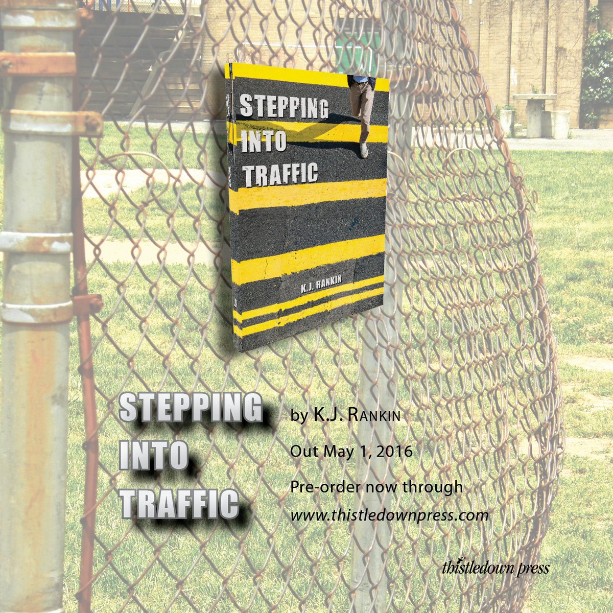 ReadThistledown's tweet photo. Stepping Into Traffic will get your son reading! #YA #YABookPromo #guylit #guyreads #CanLit https://t.co/rjZynHG6cV https://t.co/WCTPE6cQ2g