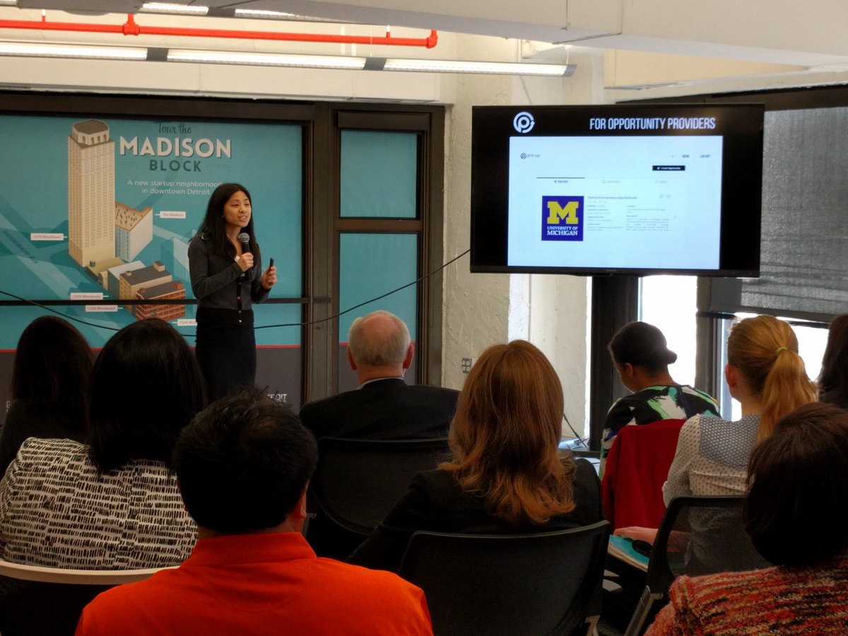 InvestDetroitVC's tweet photo. Just saw our friends from @youngpronation pitch at #DETROITDEMODAY @GrandCircusCo https://t.co/VUko5SReKD