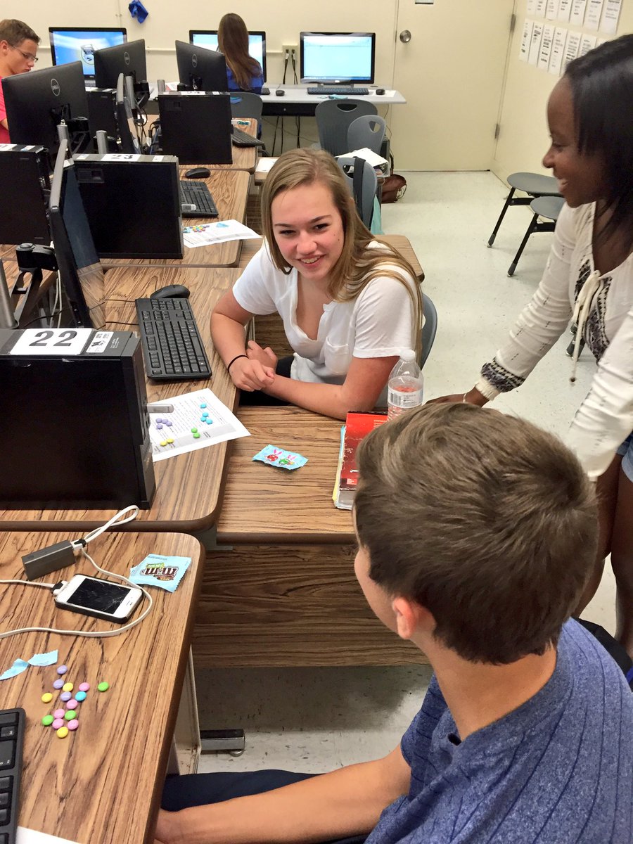 mrsgrugru's tweet photo. Using candy to create data for stats using Excel . End game: charts, formulas, and functions. #creekhawks #schsaof https://t.co/CAlTVavG1u