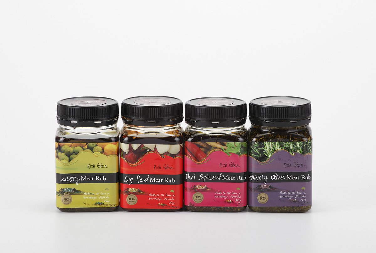 Great for BBQ's our Big Red Rub on steaks or Aunty Rosemary rub on lamb chops or succulent roast. 
#richglenmeatrubs