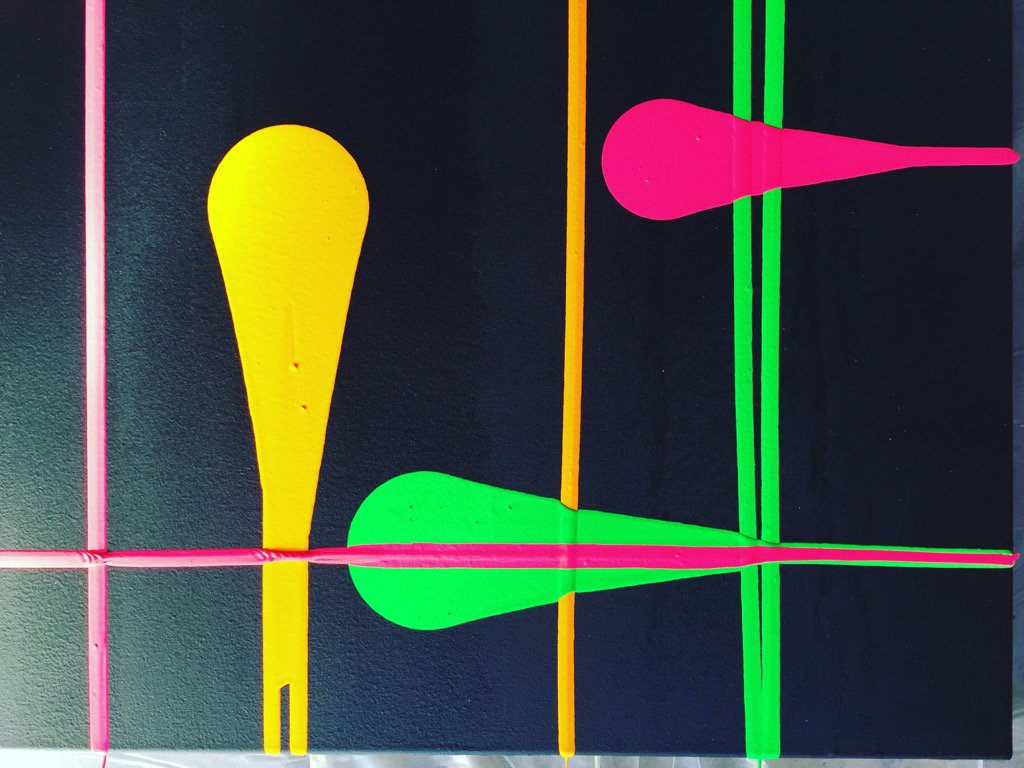 up close drips #abstractpainting