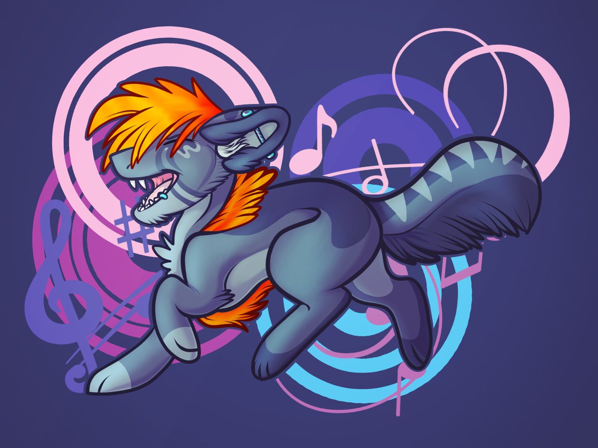 Daoneeyedbear's tweet photo. This was made with a combination of two applications, #sketchbookink &amp; #sketchbookpro!
"Music" a personal drawing. https://t.co/PhiJYoS4n8