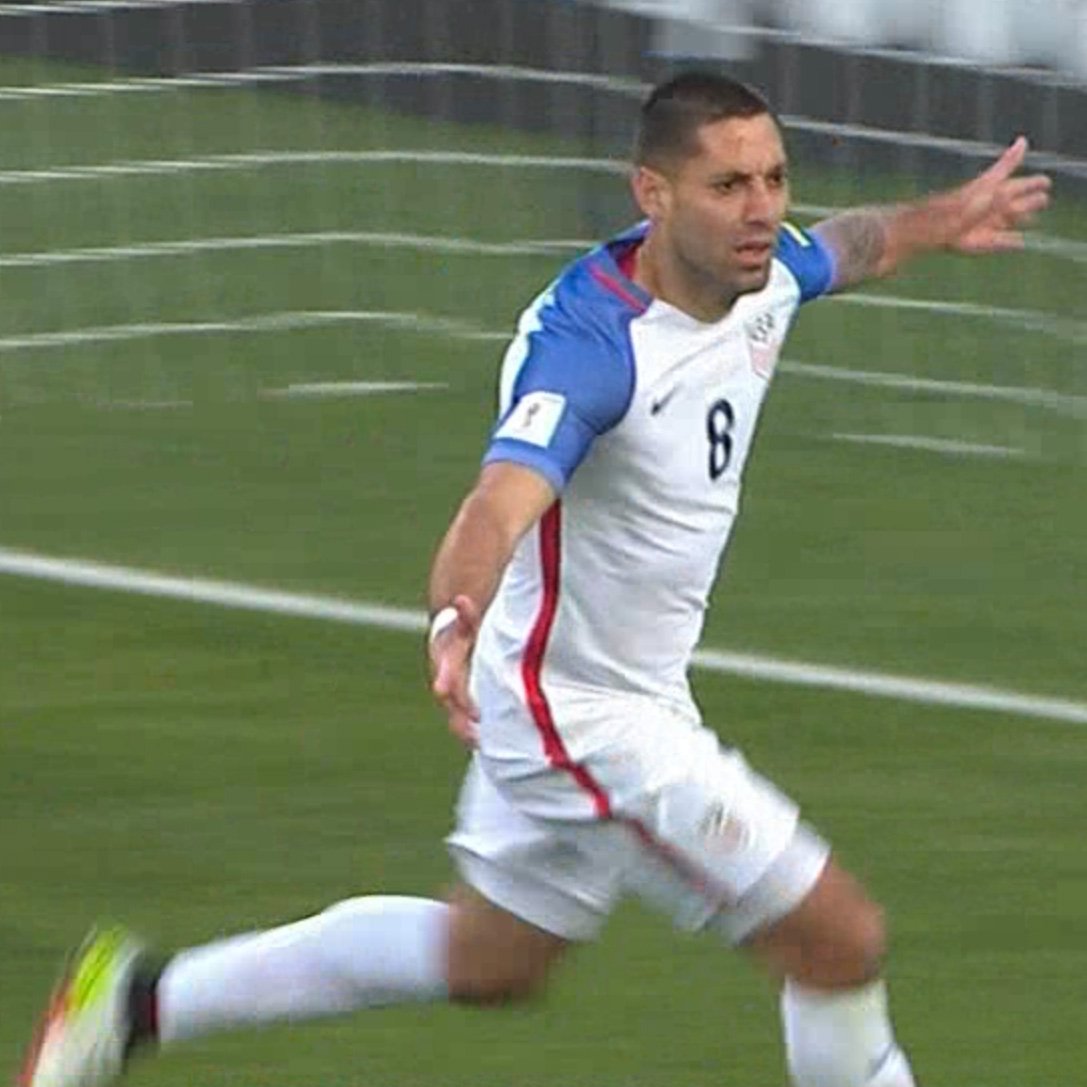 SportsCenter's tweet image. Clint Dempsey's goal gives him 14 World Cup qualifying goals, passing Landon Donovan for most in team history.