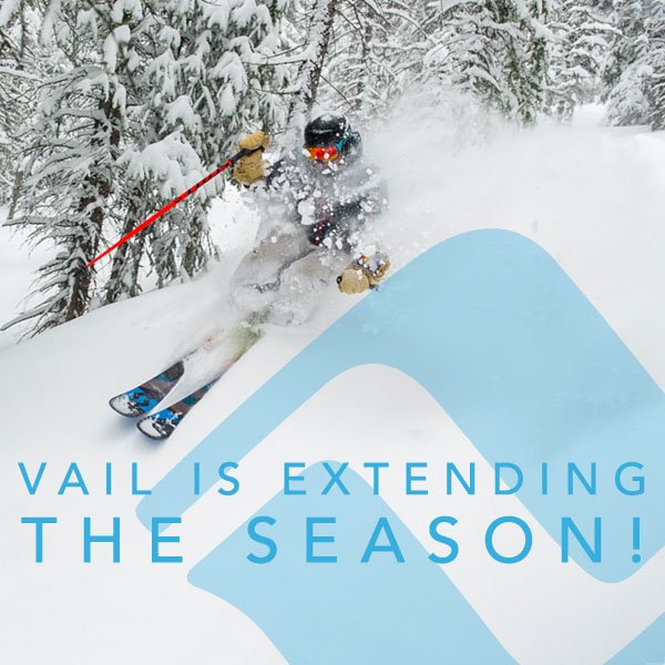 vailmtn's tweet photo. It's been such a great season, we figured we'd stay open one more week! See full details: https://t.co/6qcfW043eN https://t.co/9Nkb0O9S3m