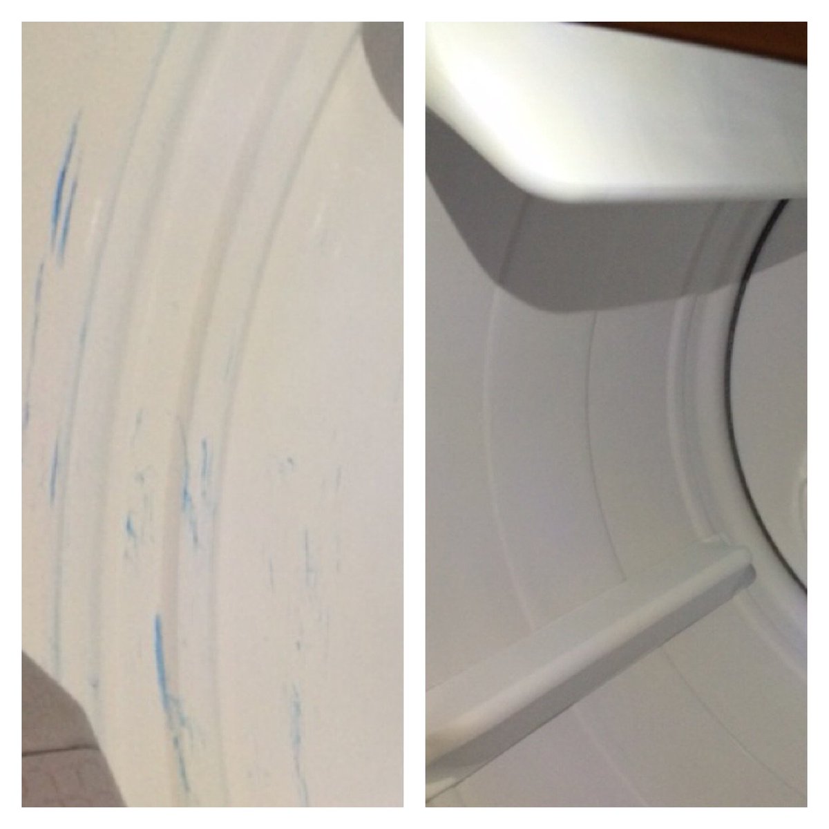 barkeeperfriend's tweet photo. #Tips; For those #laundryfails use #barkeepersfriend to remove ink from your dryer.  #household #cleaning #products https://t.co/GnlhPPnPzR