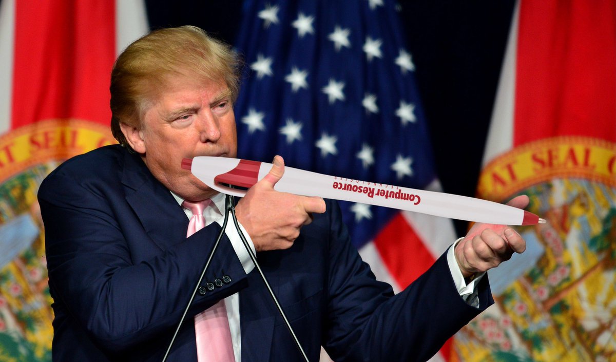 Donald Trump is scared of pens