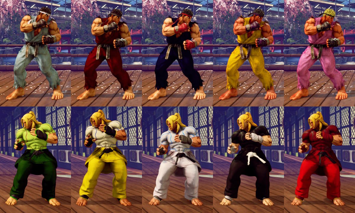 Bornfree Ryu Ken Colors 11 15 Sfv Sf5 Streetfighter Altcolors Streetfighterv Streetfighter5 T Co 8cgqv61lv0