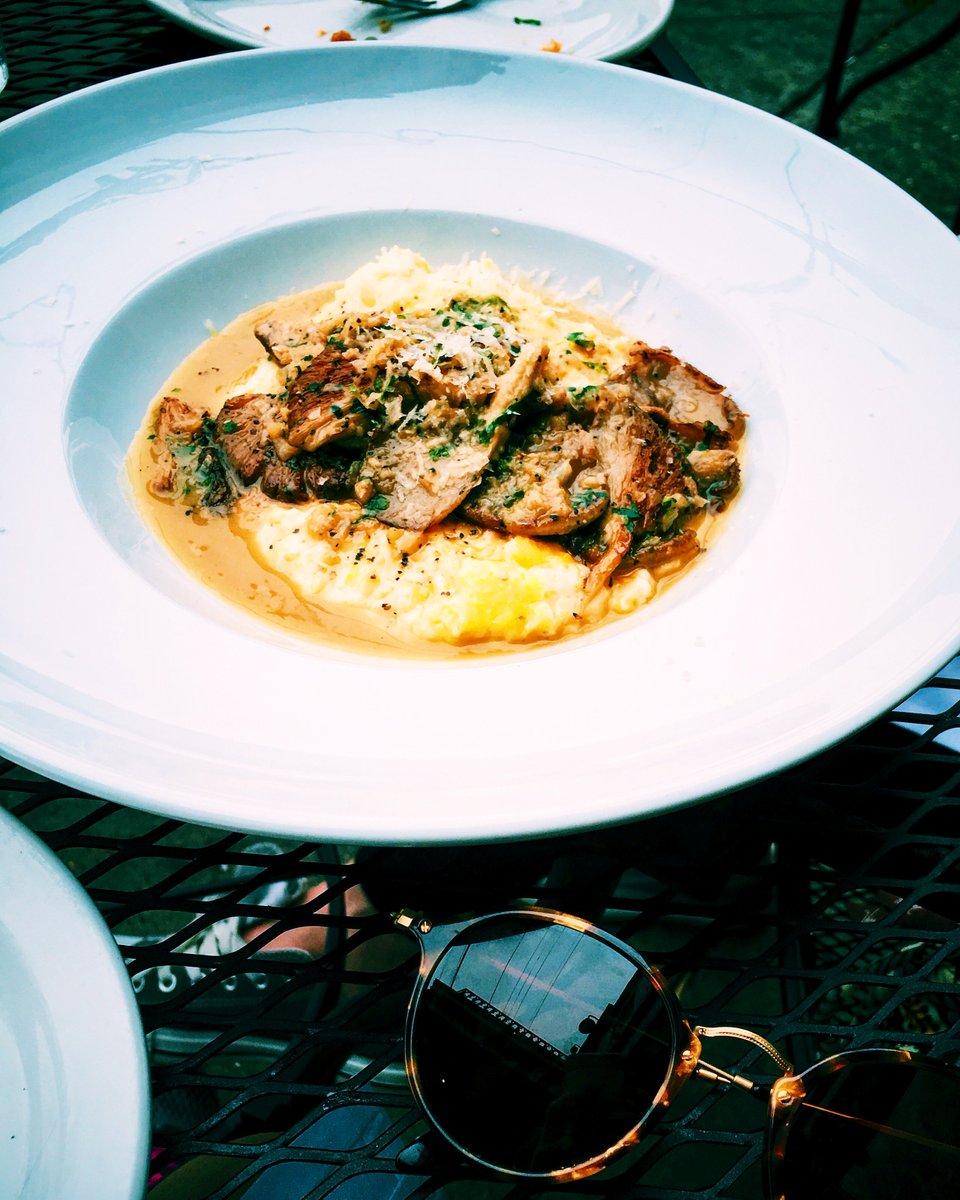 franacciardo's tweet photo. Still thinking of my mushroom + grits today... Def the best meal I've ever eaten (NOT exaggerating) @BasinSeafood https://t.co/y4PRCDJjo3
