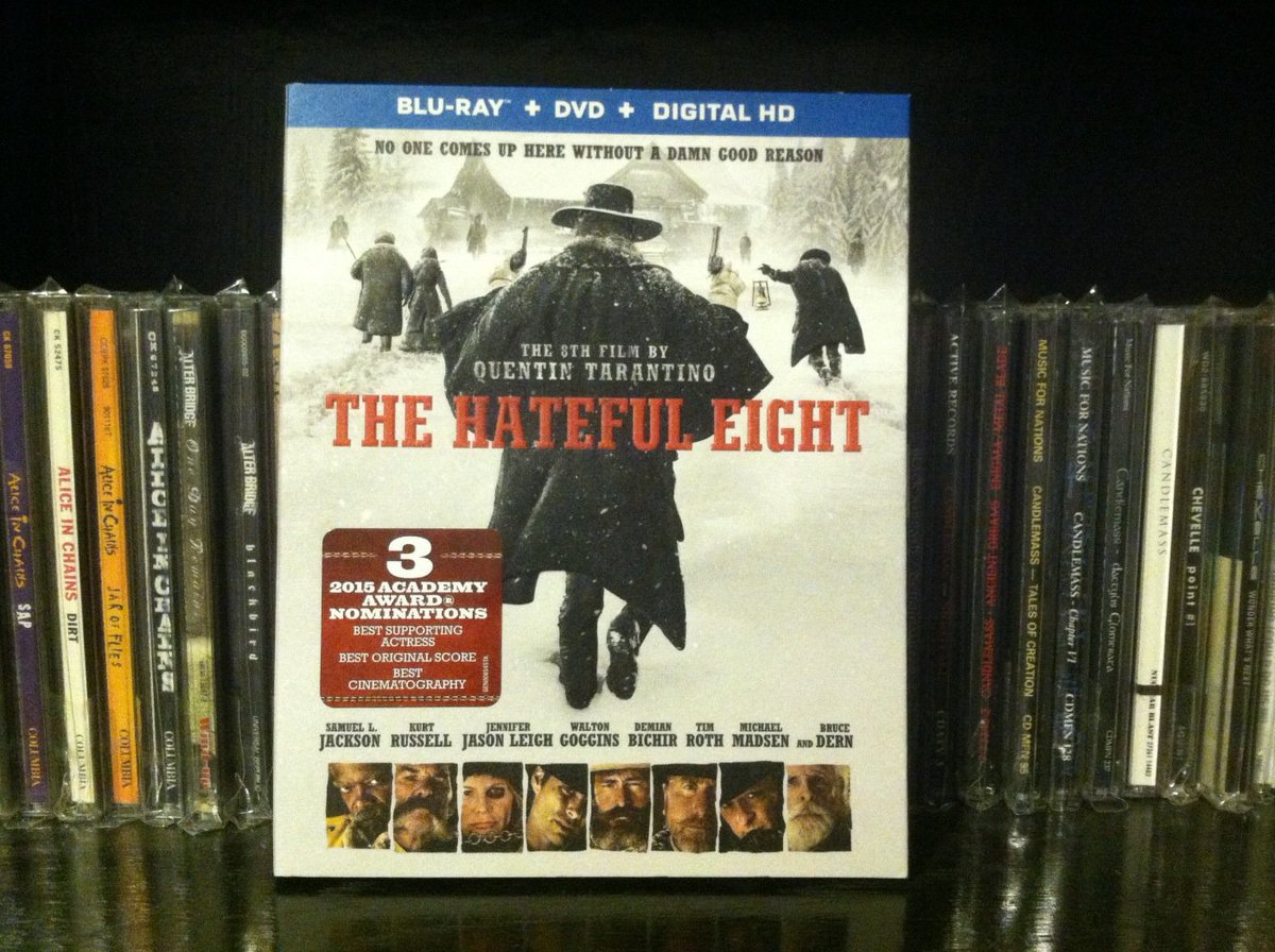 oscarojmendez's tweet photo. Bought  #TheHatefulEight Blu Ray/DVD combo #firstbluray https://t.co/eCBSPpq916