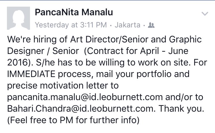 <a href="/ahensiexahensi/">ahensiexahensi</a> <a href="/AhensiDigital/">AhensiDihital</a> <a href="/WRKHPPY/">Advertising JOBs</a> <a href="/AdvertisingUI/">Advertising UI</a> <a href="/KerjaKreatif/">Kerja Kreatif</a>: We are hiring! #JobVacancy #Loker