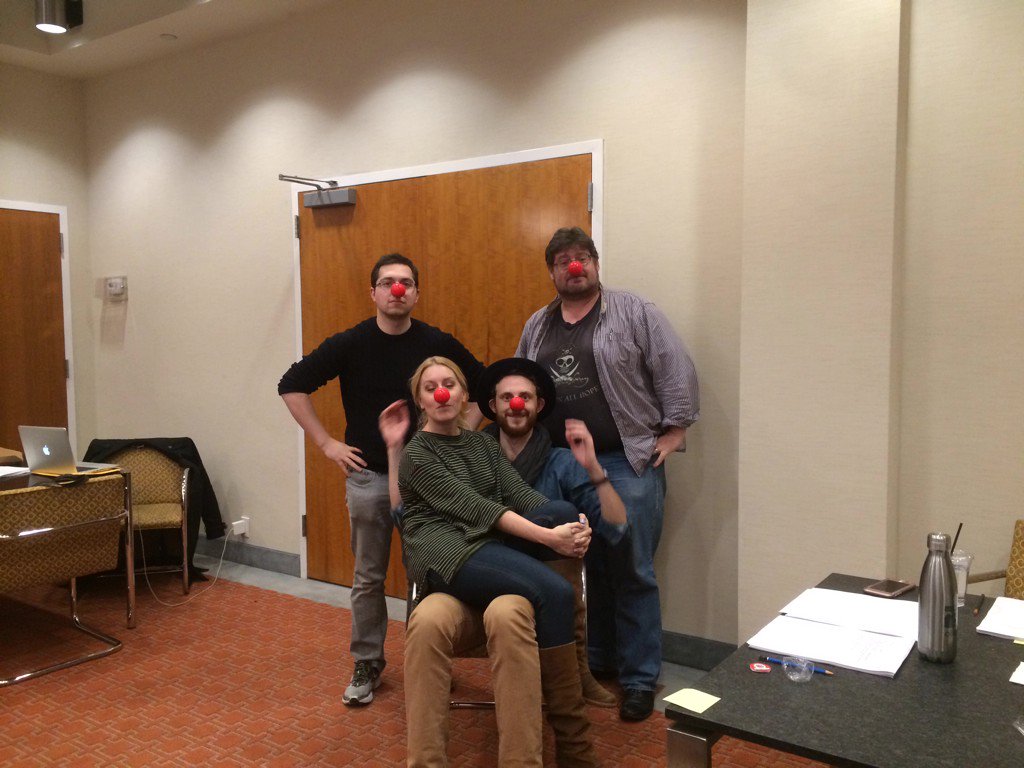 matthewklein316's tweet photo. @SixPartPro It continues! #Rehearsal #Hamlet #theatre #NYC #HamletDeadForADucat https://t.co/gXUVeeaNJv