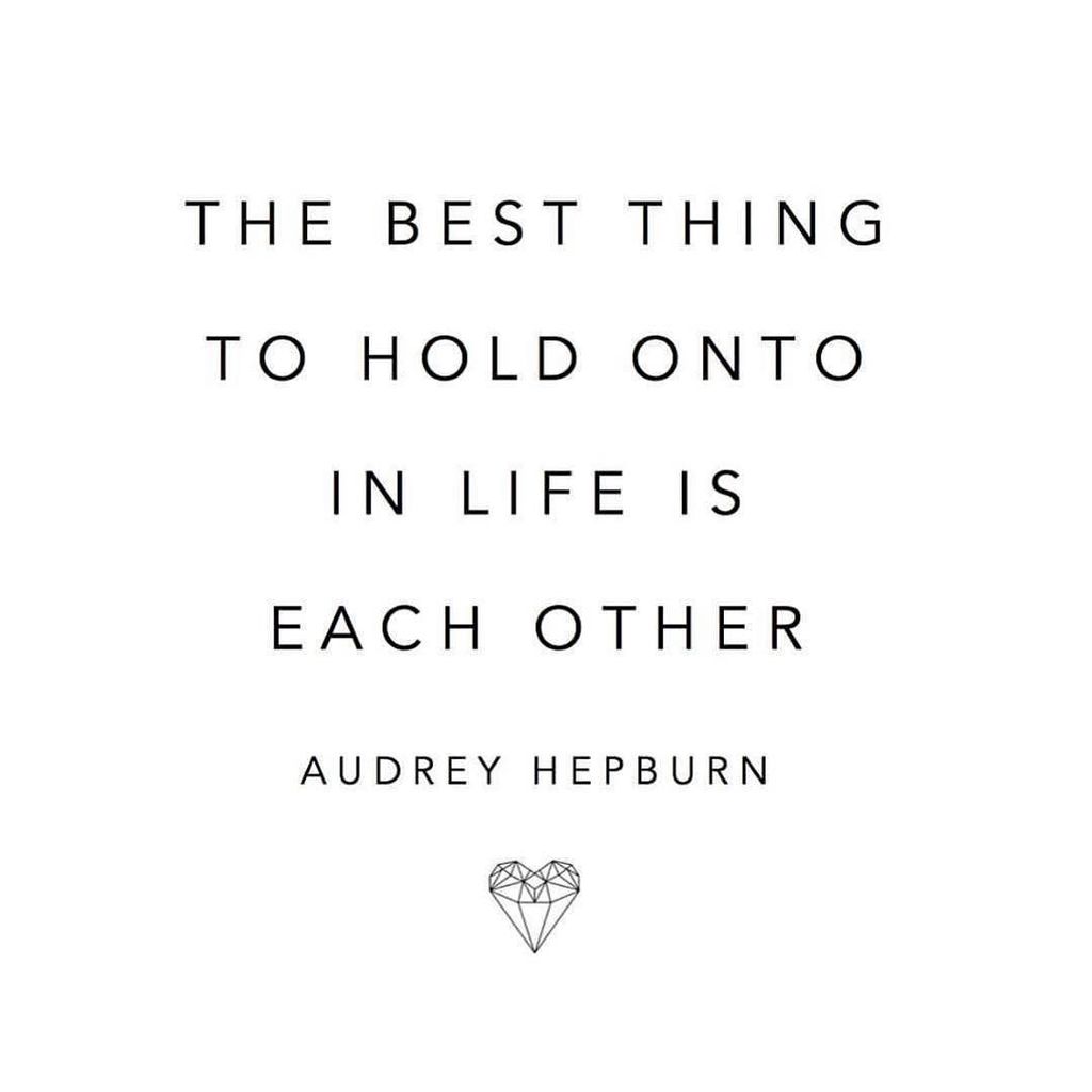 The best thing to hold onto in life is each other ❤️! #JoyeriaGroba