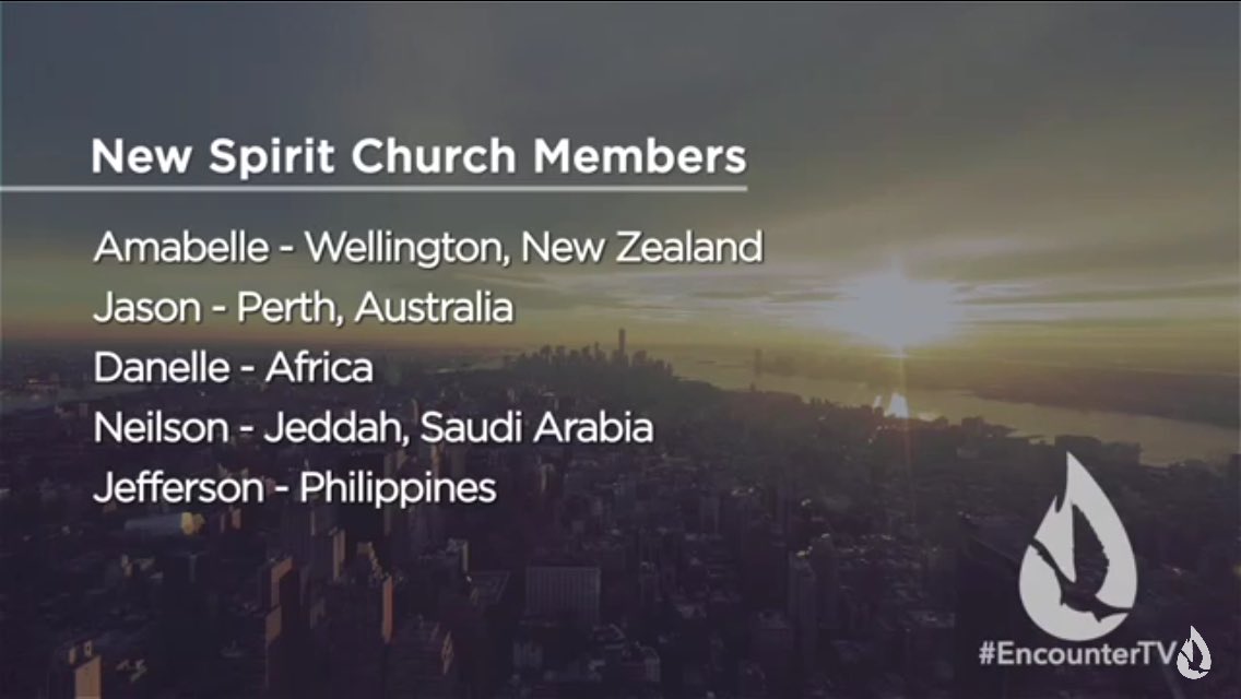 spiritchurchtv's tweet photo. Welcome to this week's new members of the Spirit Family! #SpiritChurch https://t.co/DyUHsCCtTp