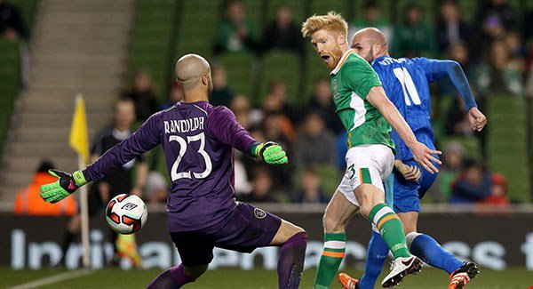 irishexaminer's tweet photo. John O’Shea frustrated as Slovakia show up defensive deficiencies https://t.co/VW2fVyY4IA #IRESLO https://t.co/KpH5o2xD7L