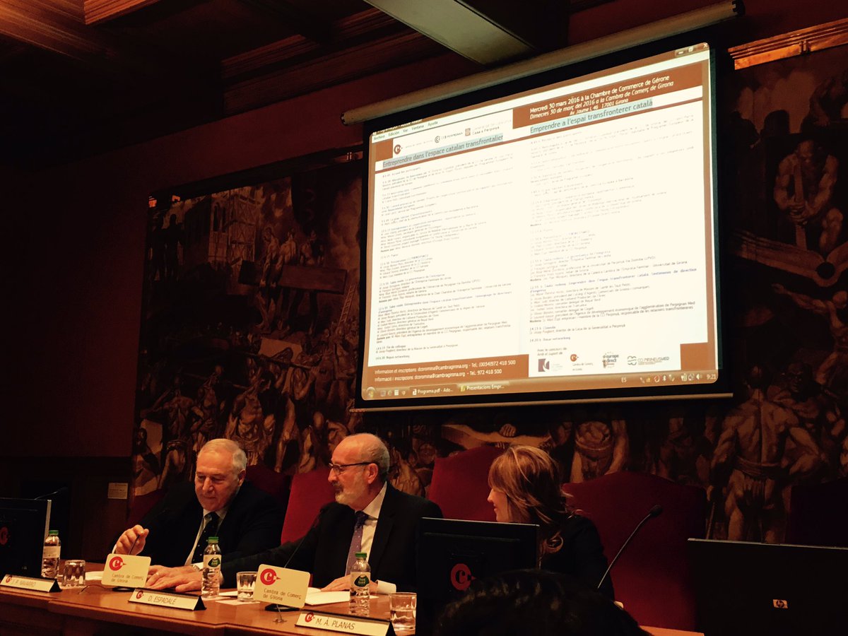 UdGCCEF's tweet image. Inici Jornada: Emprendre a l'espai transfronterer @cambragirona @univgirona #transfronterer @diputaciogirona
