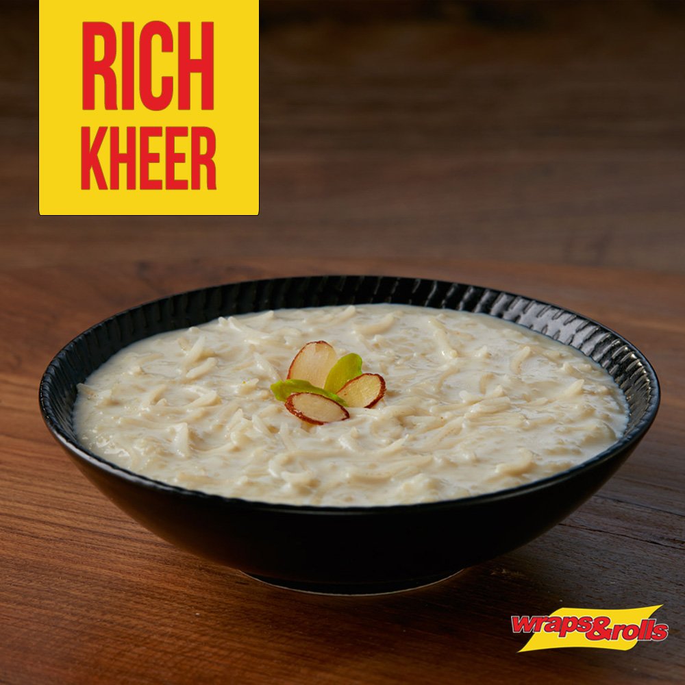WrapsandRollsIn's tweet photo. There are some days (read: everyday) that you just need to sit back, and eat some kheer. https://t.co/NsdJRgQ43Z