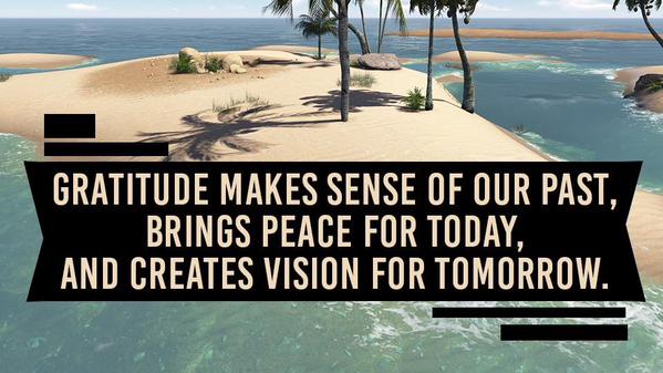 TheZigZiglar's tweet image. Gratitude makes sense of our past, brings peace for today, and creates vision for tomorrow. #Gratitude #Vision