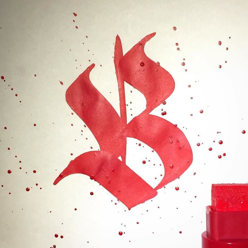Druthersco's tweet photo. By designermike Quick lil’ burner before bed #36daysoftype #36days_B #blackletter #visualtactics https://t.co/KjB6WRokC6