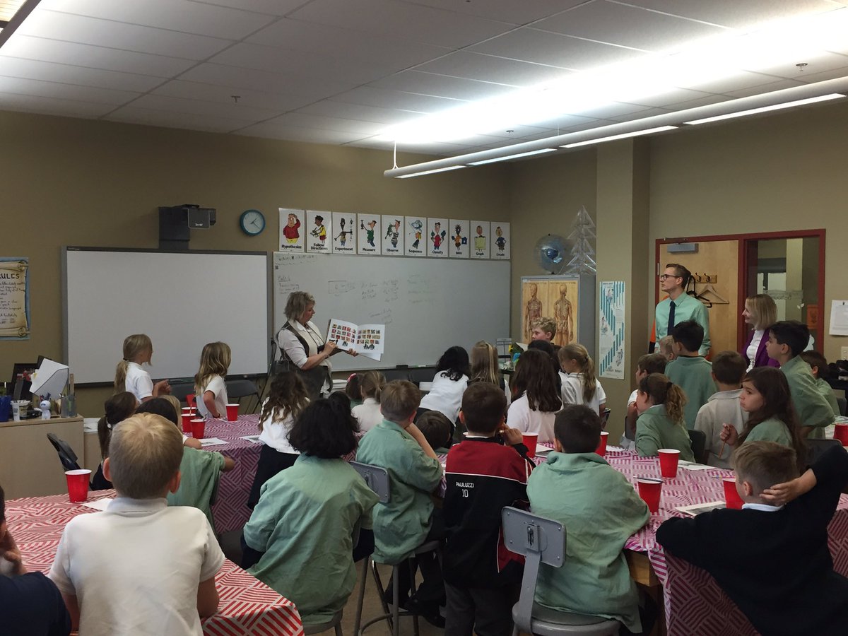 ckuhn26's tweet photo. Today the 3s welcomed Julia Veenstra, artist &amp; Mr. V's mom, for an amazing art sesh @aberdeenhallPS #animal #acrylic https://t.co/gd0qNgePSv