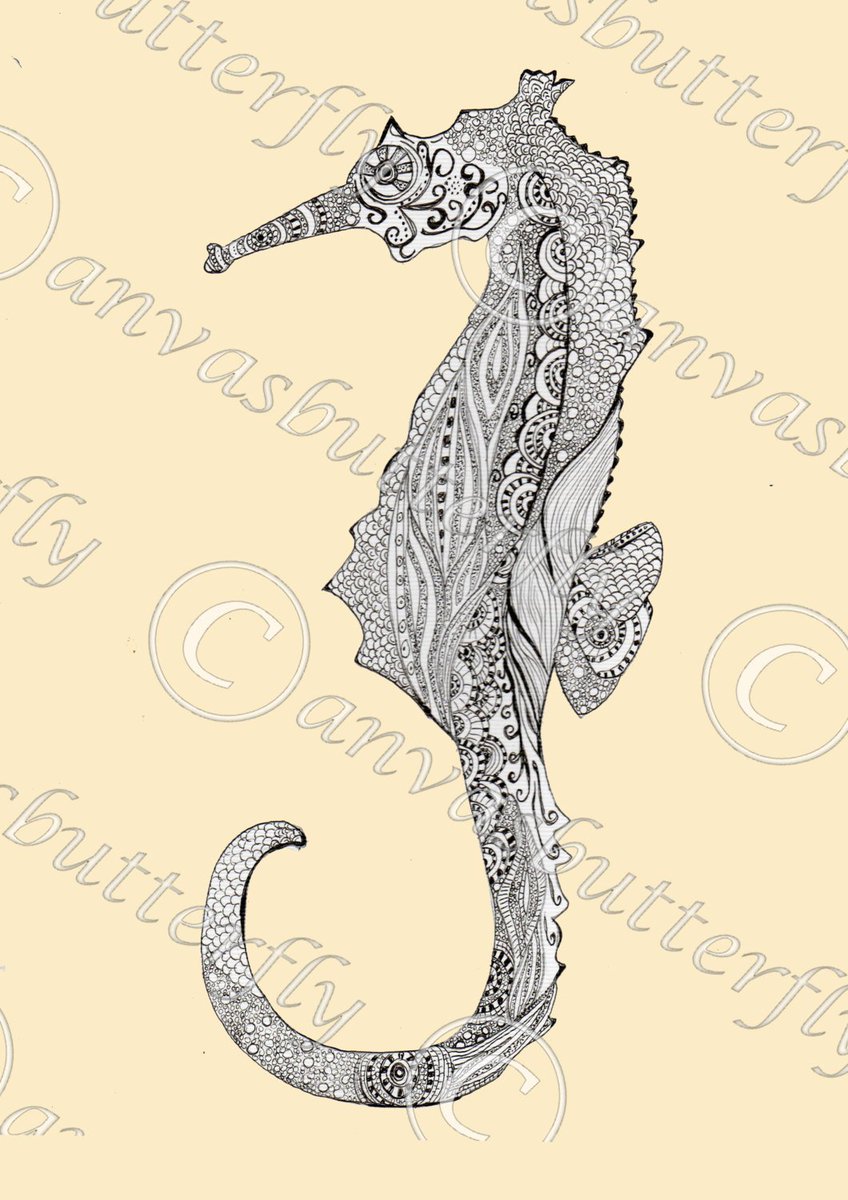 canvasbutterfly's tweet image. Seahorse Doodle Print Seahorse Picture Seahorse Illustration - Nautic… etsy.me/24fS3YF #Etsy #SeahorseDesign