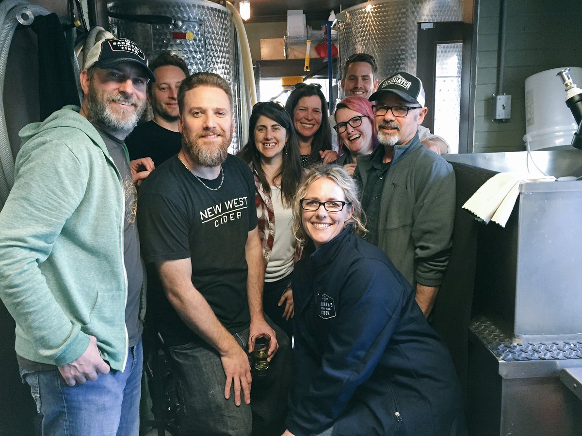 Thanks <a href="/NewWestCider/">New West Cider</a> and <a href="/SasquatchBrew/">Sasquatch Brewery</a> for hosting the <a href="/nwcider/">Northwest Cider</a> maker meet-up tonight!