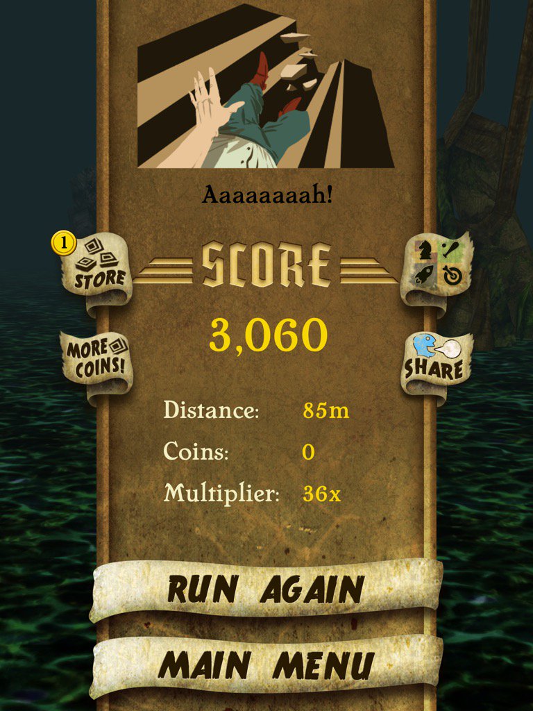 ShoYouRightJJ's tweet photo. I got 3,060 points while escaping from demon monkeys. Beat that! https://t.co/WmNPnXm3Mp #TempleRunnn https://t.co/ydPJTSQ4S5