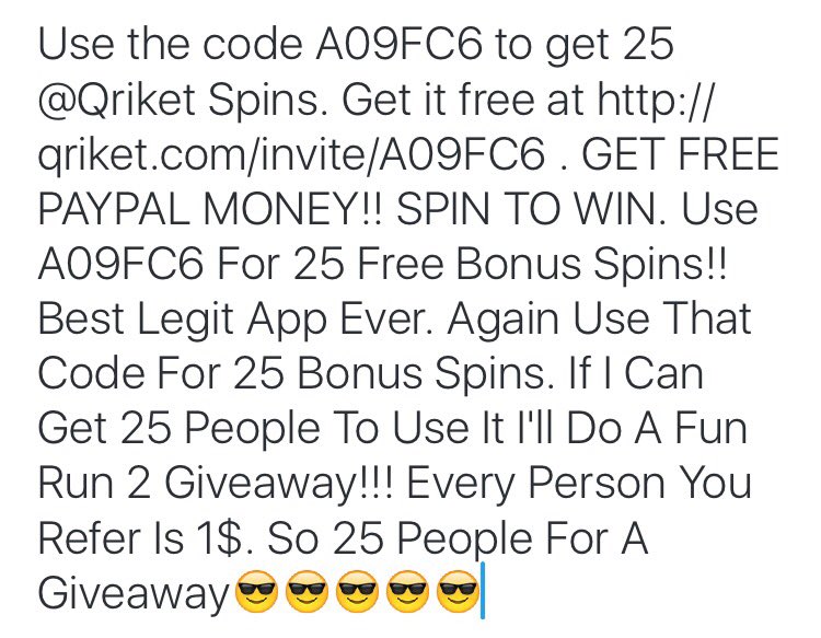NateDaKinqq's tweet photo. The Link: https://t.co/bLFGxFB6qg . And Use The Referral Code :  A09FC6 . 25 People For A Massive Fun Run 2 Giveaway https://t.co/NH3sEBXZXc
