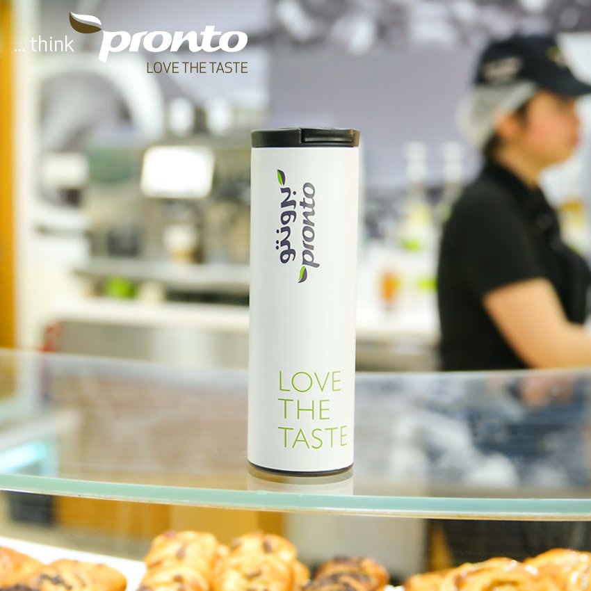 ProntoToGo's tweet photo. Buy a mug to make sure that your drinks are warm and get the first fill of coffee for FREE! #Dubai #UAE #ENOC https://t.co/swcUpY8ijf