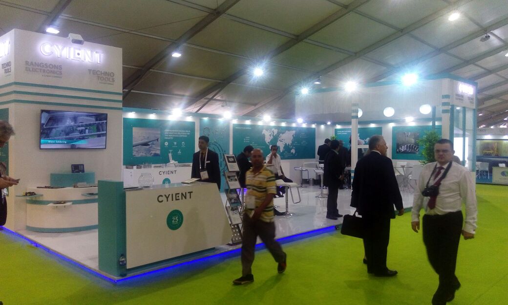 Cyient's tweet photo. We help our clients meet their offset obligations to build indigenous products. We are Cyient. #Defexpo2016 https://t.co/DkIP7IMwgr