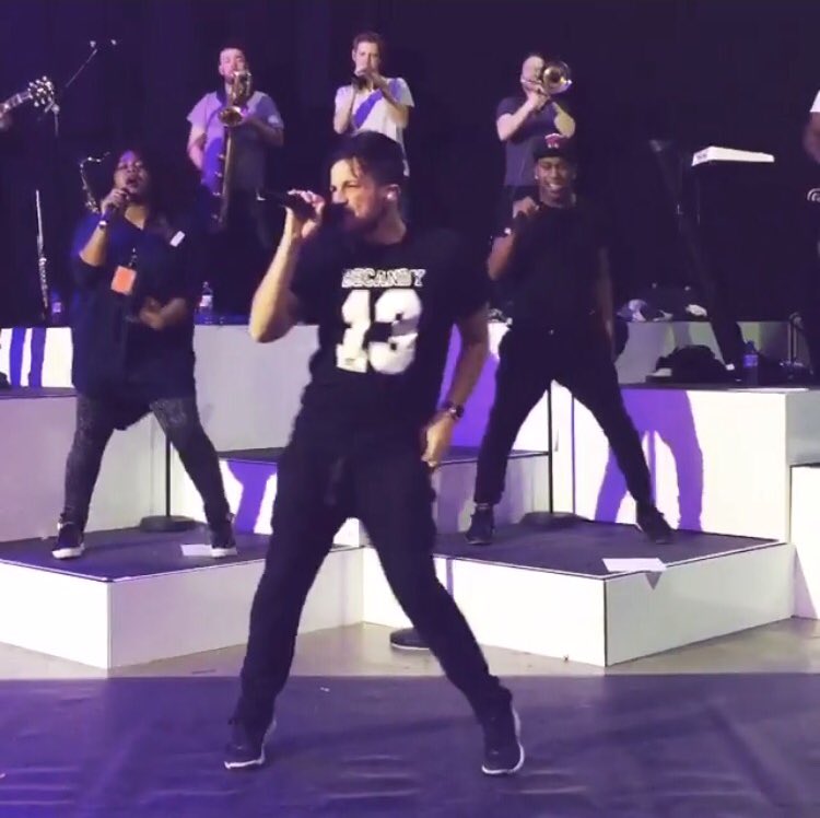 ITSCANDYEVENTS's tweet image. The @MrPeterAndre rocking his BeCandy Tee at Rehearsal #BeCandy #PeterAndre