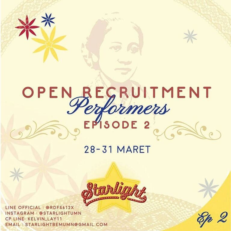 Open  Recruitment  Performers  for  STARLIGHT  episode  2!Download  the  form  here: bit.ly/oprecperformer…