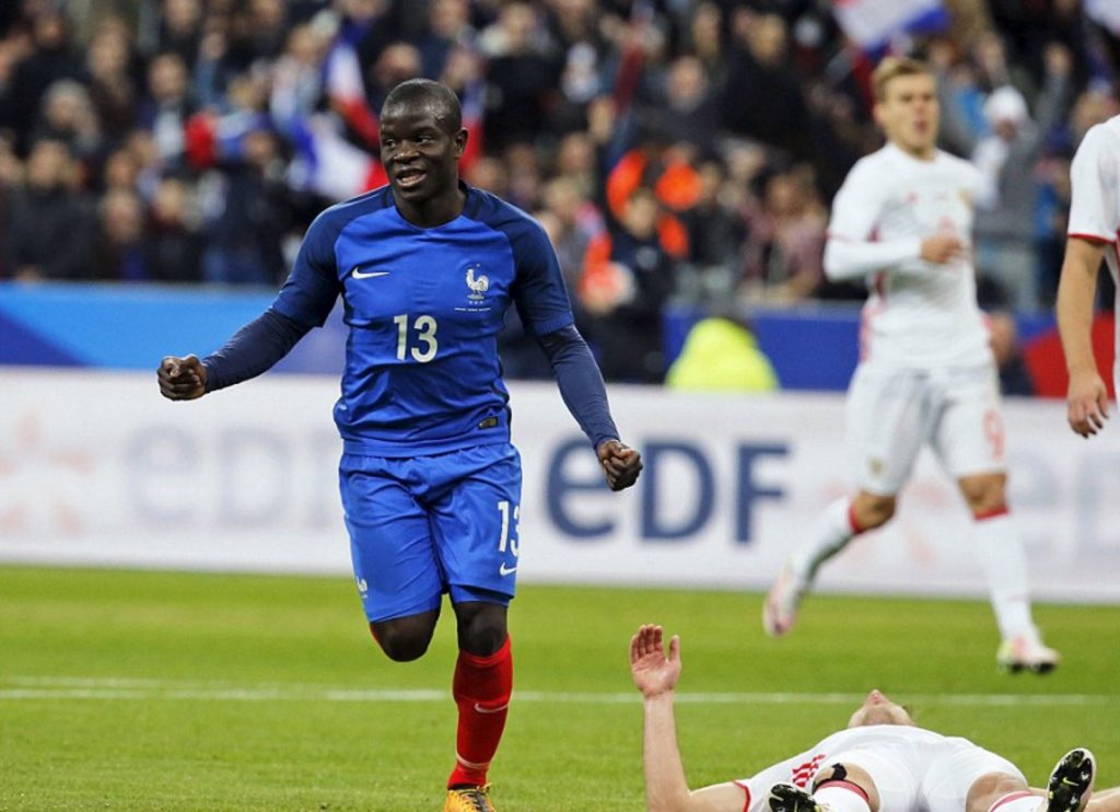 Footballogue's tweet photo. [#Décla💬] Kanté : "La première au SDF, une victoire et un but, c'est beau. Je suis content. Ça c'est bien passé" https://t.co/YktUjZUs6E
