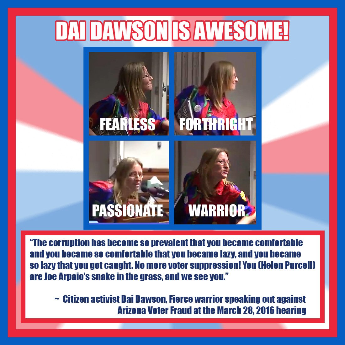 itwaschris's tweet image. Dai Dawson is awesome! Must watch (46:12) bit.ly/1WTs5EU #HillaryCheated #BernieSanders #FeeltheBern #DEMS