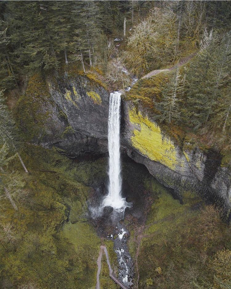 oregonnw's tweet photo. La Tourelle from the sky https://t.co/OplH29zFmG