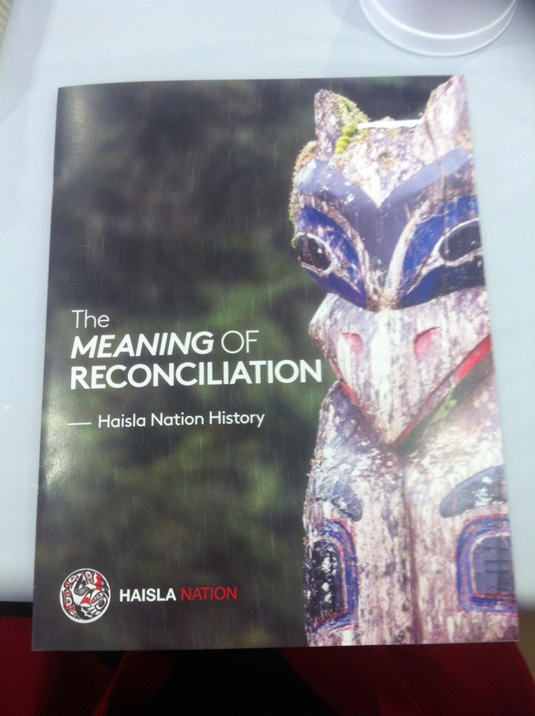 Events_N2N's tweet photo. The meaning of #reconciliation dialog #Kitimat tonight @Rec_Can @Haisla_Nation @KitimatDistrict - Our shared history https://t.co/9gcQtfovBc