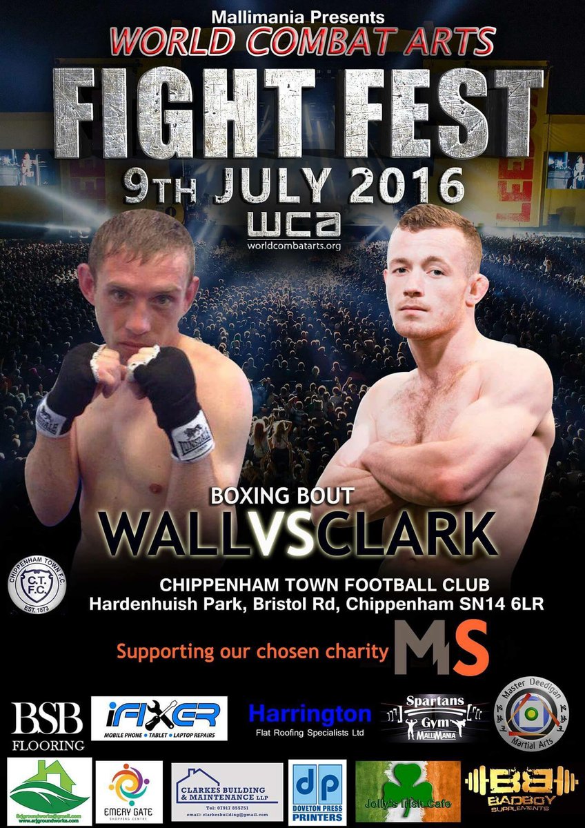 FightFestSW's tweet photo. FIGHT ANNOUNCEMENT. Sponsored by @JollysIrishCafe Lee Wall @Strikeback_abc bs. Grant Clark from from VT Jiu Jitsu https://t.co/kCZ0bWO0UW