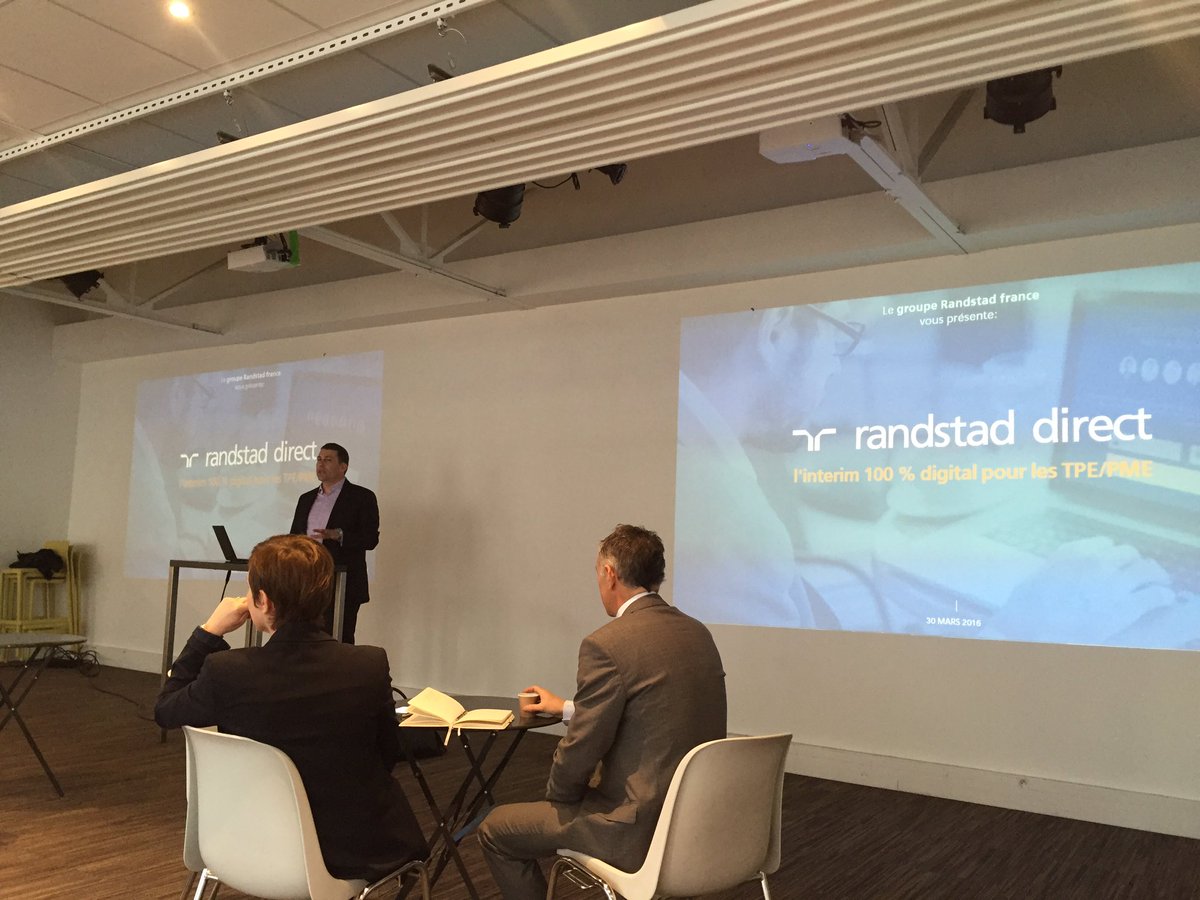 GroupRandstadFR's tweet photo. François Béharel, pdt du @GroupRandstadFR lance la présentation #randstaddirect https://t.co/ILtzbNoEnx