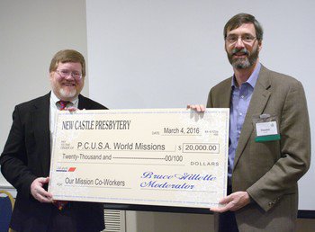 Presbyterian's tweet photo. New Castle Presbytery invests $20,000 in Presbyterian World Mission #PCUSA https://t.co/MrsQDtuiQh https://t.co/hHfGjLdTfP