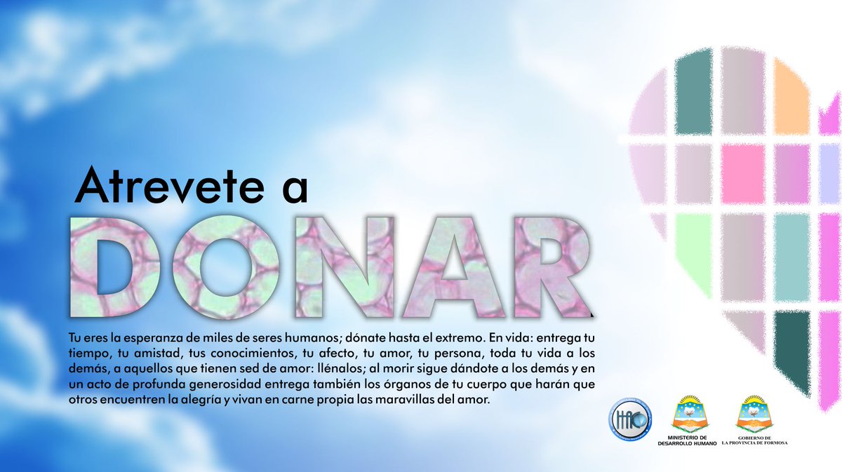 Desde el HAC informan acerca de la Donación de Tejidos <a href="/CucaiFor/">CucaiFor</a> <a href="/Cantunez77/">Cristian Antunez</a> <a href="/hacfsa/">H.A.C. Formosa</a> facebook.com/notes/cucaifor…