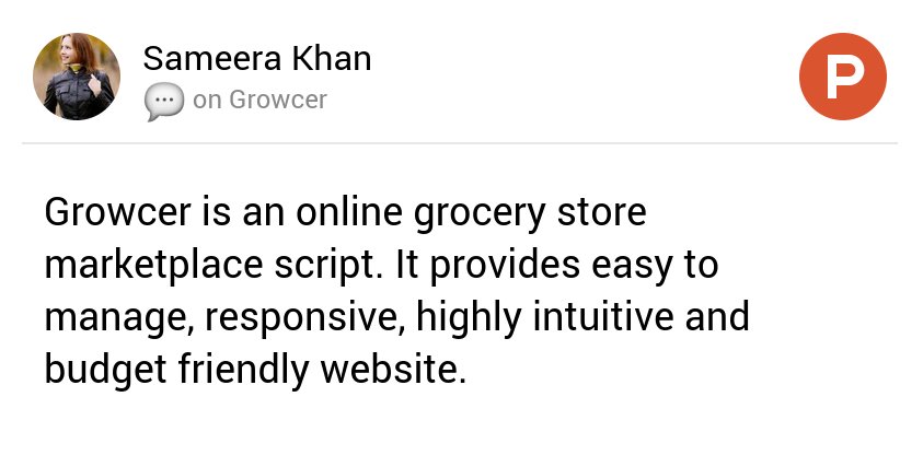 Sameerakkhan's tweet image. Start your #OnlineGroceryStore with Growcer via @ProductHunt producthunt.com/tech/growcer#c… #grocerystorescript