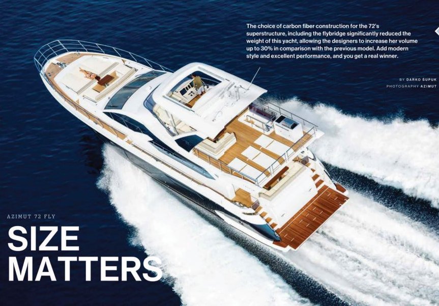 Azimut_Yachts's tweet photo. #PressReview: #Azimut72 on #YachtsEmiratesMagazine #carbonfiber https://t.co/WZXyCyNPOP https://t.co/2taUoru7M3