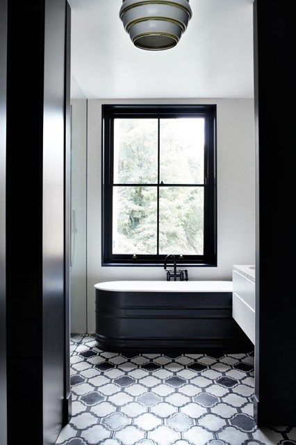 windowlines's tweet photo. Create a statement #bathroom on a budget with black #window frames https://t.co/Px09JpAYwF https://t.co/Ncyz3lUy4n