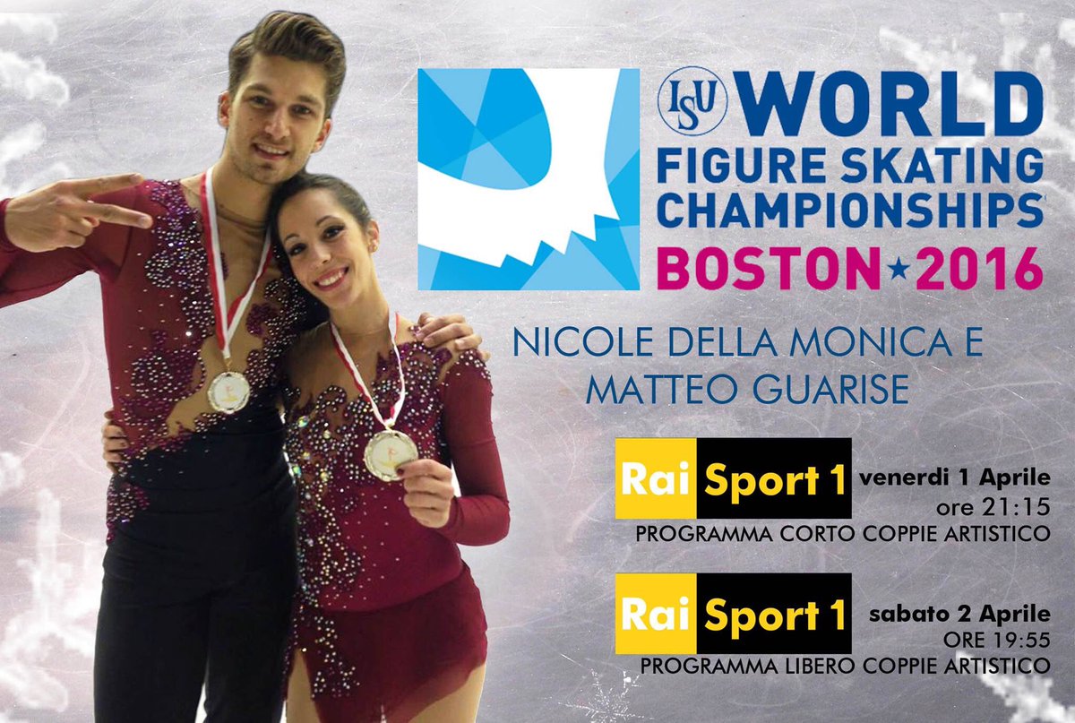 #Worlds2016 #Boston2016 #figureskating #pairs
#DellaMonica-#Guarise #RaiSport1