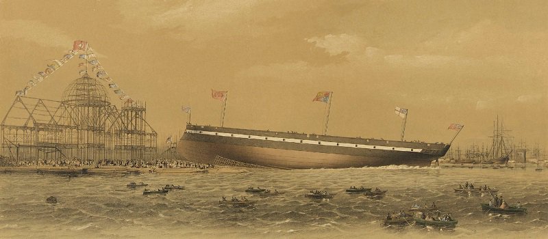 #OnThisDay "Launch of HM Iron Armour-plated Steam Frigate Resistance 18 guns 3668 tons... Isle of Dogs, 11 Apr 1861"