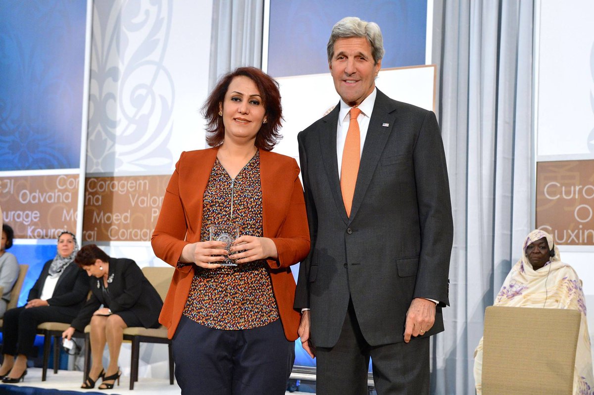 EzidiPress's tweet photo. #Ezidi activist &amp; Gynecologist Dr. Nagham Nawzat recived the 2016 International Women of Courage Award of @StateDept https://t.co/WE5wnNOZ4K
