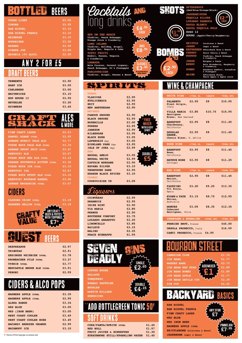 ParlourBelfast's tweet photo. Hey guys, check out our new drinks and food menu #qualityprices Not to be beaten https://t.co/SM1AMBwlKt