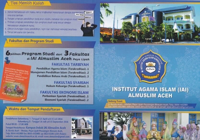 uiaceh_official's tweet photo. Pendaftaran mahasiswa-mahasiswi baru IAI Almuslim Aceh dibuka setiap hari kerja pukul 09-17.00 (Jumat Libur) https://t.co/uh9bfmC2my