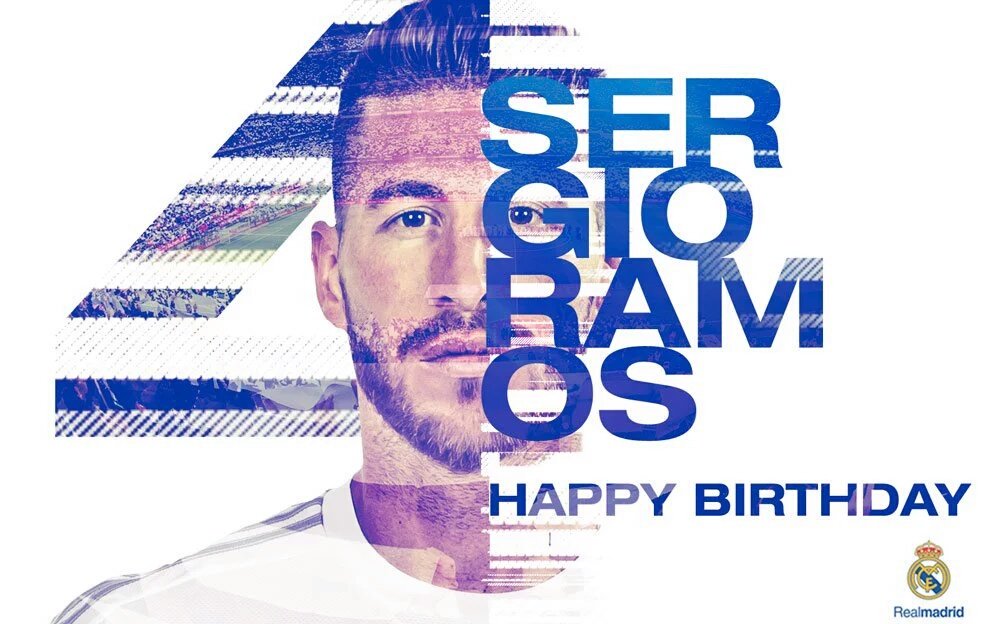 We would like to wish a happy birthday to our captain, <a href="/SergioRamos/">Sergio Ramos</a>, who turns 30 today! 🌟🎉🎊🎁🎂3⃣0⃣