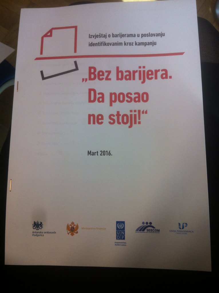 UPCG_MEF's tweet photo. Zene preduzetnice prijavile oko 35% biznis barijera u kampanji  @BezBarijera https://t.co/Wkmvzid3dX