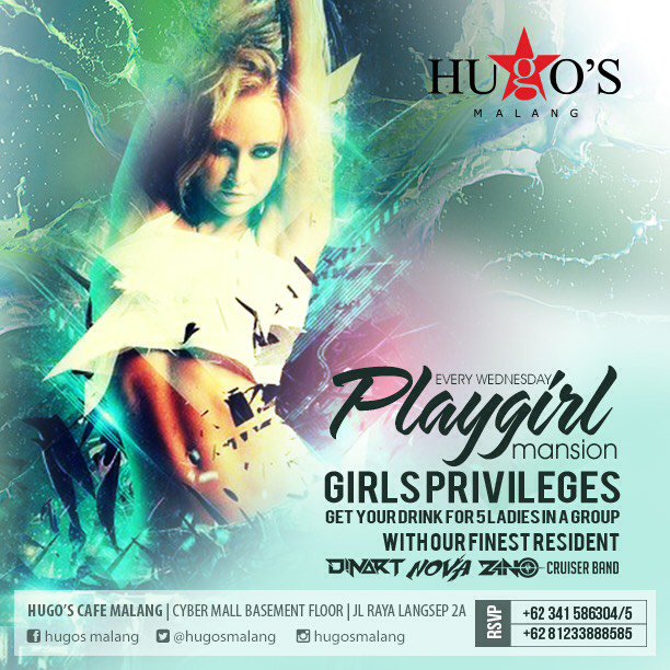 girls night out #playgirlmansion feat #GOB (girls on bar) <a href="/HugosMalang/">Hugos Malang</a> w/ <a href="/heru_hugos/">Heru Dharma</a> <a href="/mr_ragiel/">PetteR HuGo'S</a> @Patricx_hugos